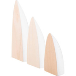 Fichten 3-teilig - natur/weiß - KAVEX-Krippe - 10 cm