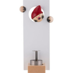 Räuchermännchen "RauchWICHT FUMO" weiß - 16 cm