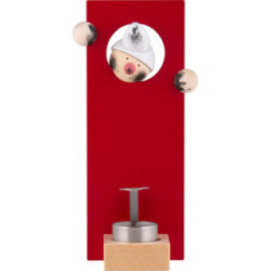 Räuchermännchen "RauchWICHT FUMO" rot - 16 cm