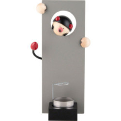 Räuchermännchen & 8222 RauchWICHT Teufel& 8220  grau - 16 cm