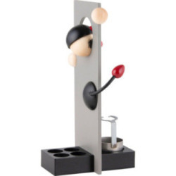 Räuchermännchen & 8222 RauchWICHT Teufel& 8220  grau - 16 cm