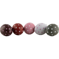 Easter Eggs with Hooks - 5 Pieces - Mixed Colors - 3 cm / 1.2 inch