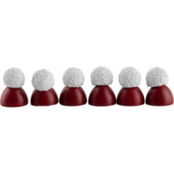 Pointed Hats SANTA C. - 6 Pieces - 2 cm / 0.8 inch
