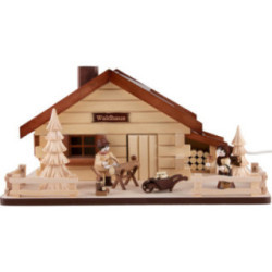 Lighted House - Forest Lodge - 13,5 cm / 5.3 inch