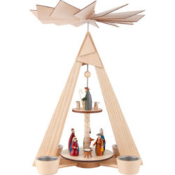 2-Tier Pyramid - Nativity Scene - 36 cm / 14.2 inch