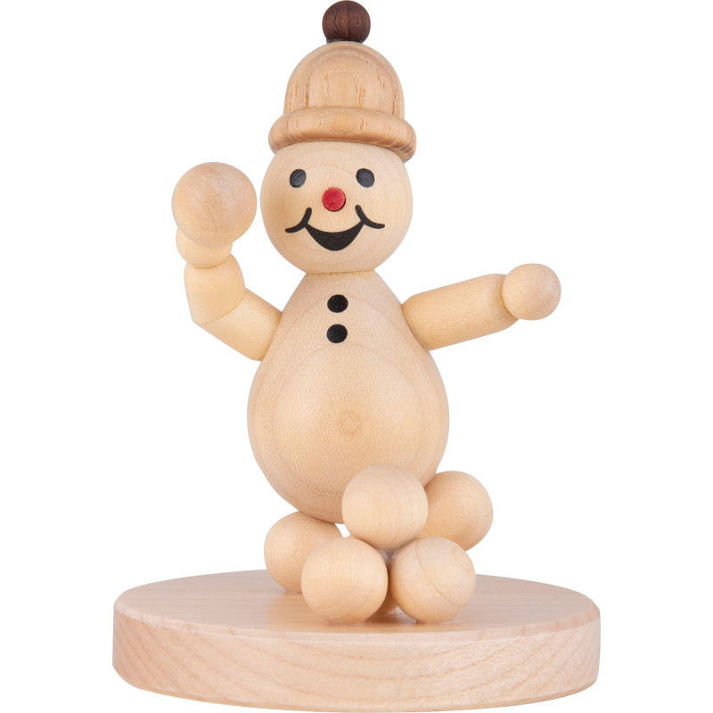 Schneemann Junior "Schneeballwerfer" - 8 cm
