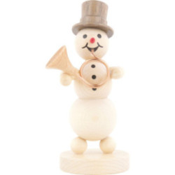 Snowman Musician Hornblower - 12 cm / 4.7 inch