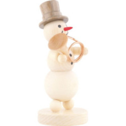 Schneemannmusikant Hornbläser - 12 cm