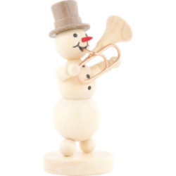 Schneemannmusikant Tubabläser - 12 cm