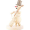 Snowman Musician Bass Violin - 12 cm / 4.7 inch