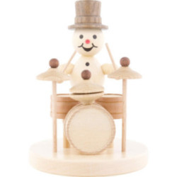 Snowman Musician Drums - 12 cm / 4.7 inch