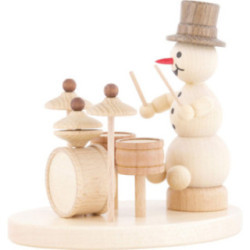 Schneemannmusikant Schlagzeug - 12 cm