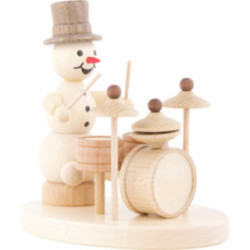 Schneemannmusikant Schlagzeug - 12 cm