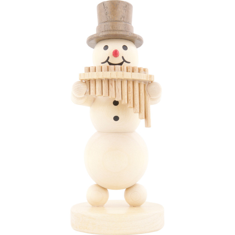Snowman Musician Panpipes - 12 cm / 4.7 inch