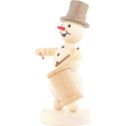 Snowman Musician Long Drum - 12 cm / 4.7 inch