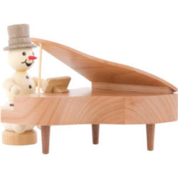 Snowman Musician Piano - 12 cm / 4.7 inch