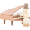 Schneemannmusikant am Flügel - 12 cm