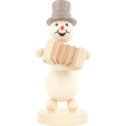 Schneemannmusikant Akkordeon - 12 cm
