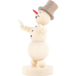 Schneemannmusikant Sänger - 12 cm