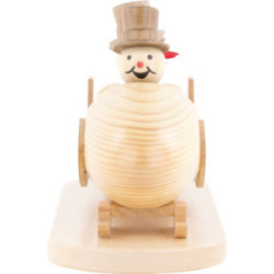 Snowman Four-Man Bobsled with Zylinder - 10 cm / 3.9 inch