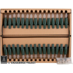 NARVA Lichterkette mit 30 Riffelkerzen