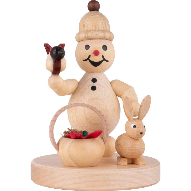 Schneemann Junior "Hase, Körbchen" - 8 cm