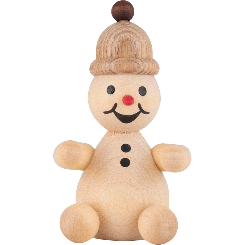 Snowman - Junior "spectator" sitting - 7 cm / 2.8 inch