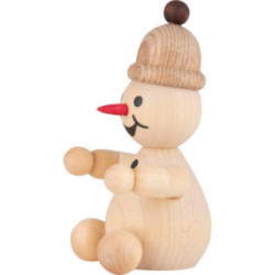 Snowman - Junior "spectator" sitting - 7 cm / 2.8 inch