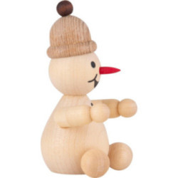 Snowman - Junior "spectator" sitting - 7 cm / 2.8 inch