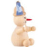 Snowman - Junior "spectator" with flag - 7 cm / 2.8 inch