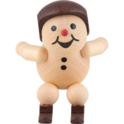 Snowman - Junior "Ski jumper at the jump-off" with helmet - 5 cm / 2 inch