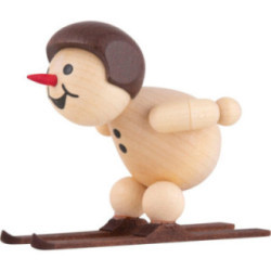 Snowman - Junior "Ski jumper at the jump-off" with helmet - 5 cm / 2 inch