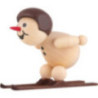 Snowman - Junior "Ski jumper at the jump-off" with helmet - 5 cm / 2 inch