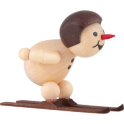 Schneemann Junior "Skispringer am Absprung" mit Helm - 5 cm