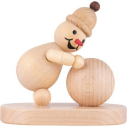 Schneemann Junior "Schneekugel unten" - 8 cm