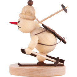 Schneemann Junior "Biathlon laufend" - 8 cm