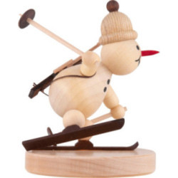 Schneemann Junior "Biathlon laufend" - 8 cm