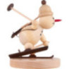Schneemann Junior "Biathlon laufend" - 8 cm