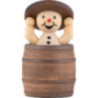 Snowman - Junior "in barrel and lid up" - 7 cm / 2.8 inch