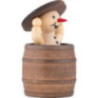 Schneemann Junior "im Fass und Deckel hoch" - 7 cm