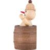 Snowman - Junior "resting in the barrel" - 7 cm / 2.8 inch