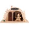 Smoking Hut - Ski Rental with Junior Snowman - 17 cm / 6.7 inch
