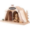 Smoking Hut - Ski Rental with Junior Snowman - 17 cm / 6.7 inch