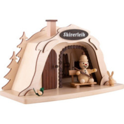 Smoking Hut - Ski Rental with Junior Snowman - 17 cm / 6.7 inch