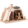 Smoking Hut - Ski Rental with Junior Snowman - 17 cm / 6.7 inch