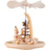 1-Tier Pyramid - Snowmen in the Forest - 22 cm / 8.7 inch
