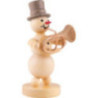 Snowman Musician Bass Trumpet - 12 cm / 4.7 inch