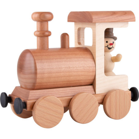 Schneemann-Räucherlok - 15 cm