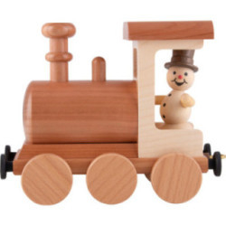 Schneemann-Räucherlok - 15 cm