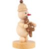 Snowman Junior with Gingerbread Man - 9 cm / 3.5 inch